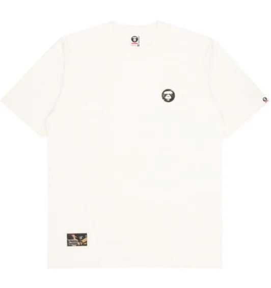 A BATHING APE  |Crew Neck Pullovers Camouflage Plain Cotton Short Sleeves