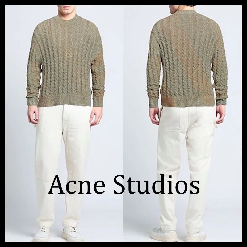 Acne Studios  |Pullovers Unisex Nylon Street Style U-Neck Long Sleeves