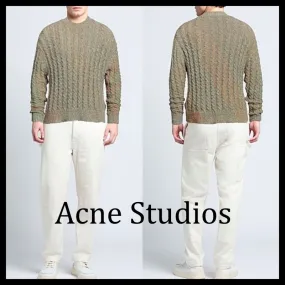 Acne Studios  |Pullovers Unisex Nylon Street Style U-Neck Long Sleeves