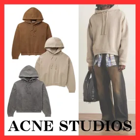 Acne Studios  |Pullovers Unisex Street Style Long Sleeves Plain Cotton