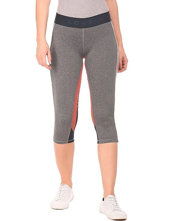 Aeropostale Colour Blocked Hem Capri Leggings