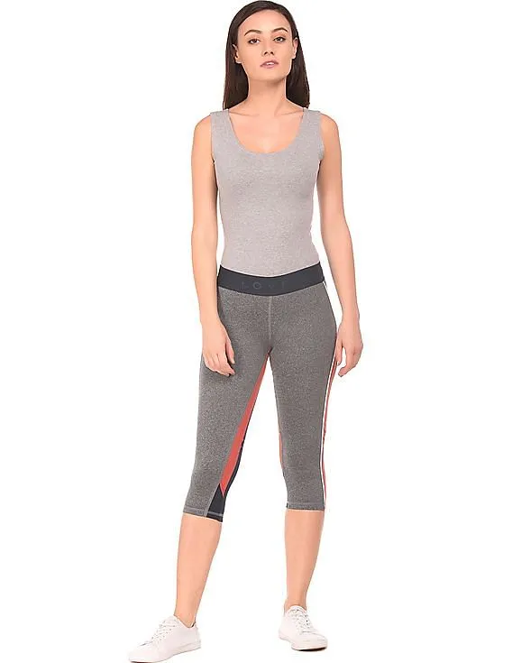 Aeropostale Colour Blocked Hem Capri Leggings