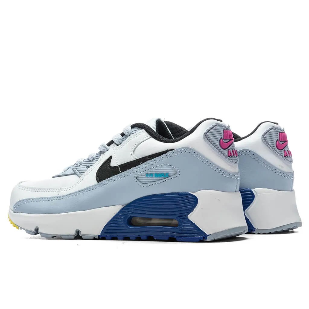 Air Max 90 LTR (PS) - White/Black/Blue Whisperer