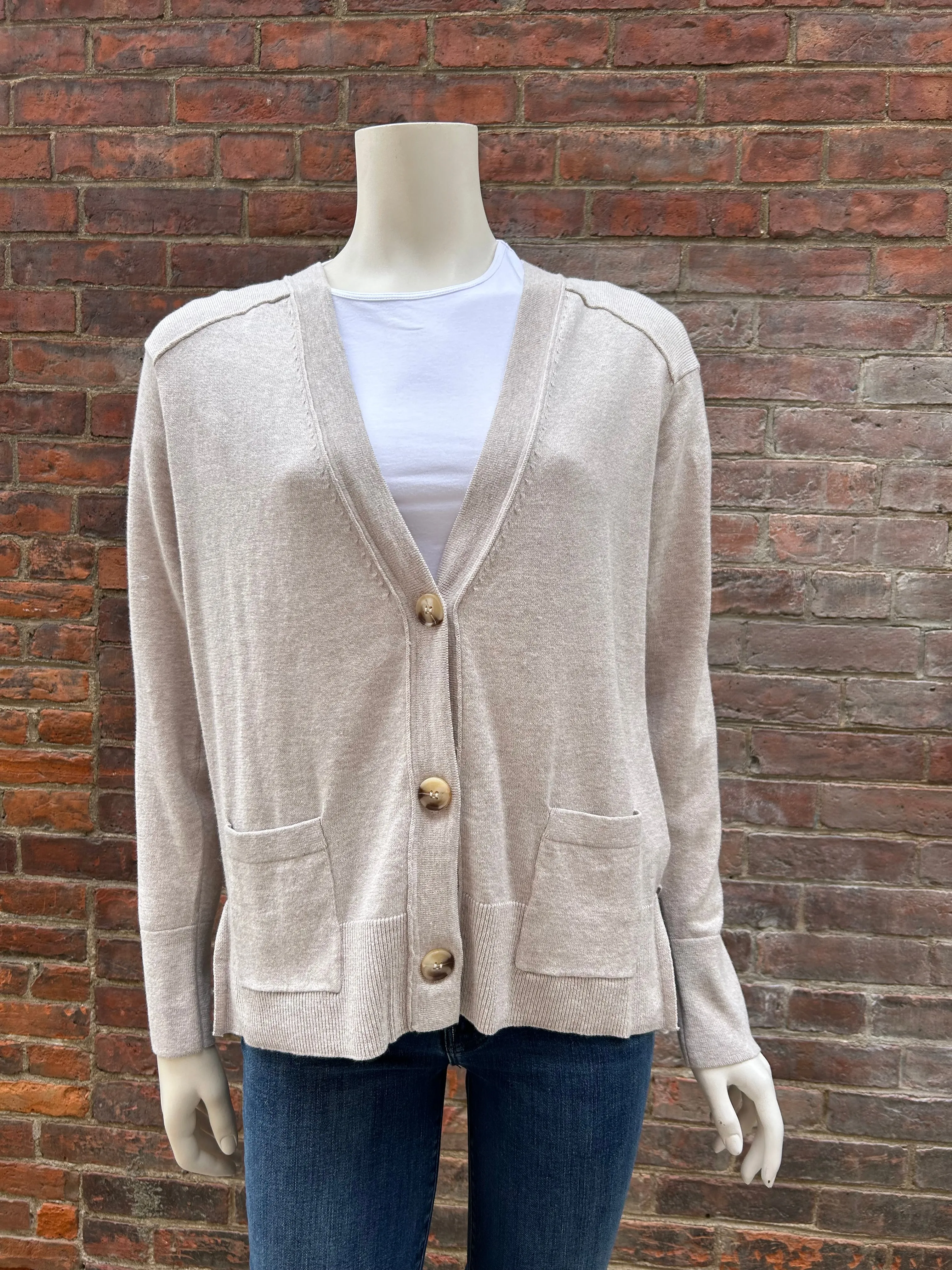 ALASHAN COTTON CASHMERE EMMA POCKET CARDIGAN