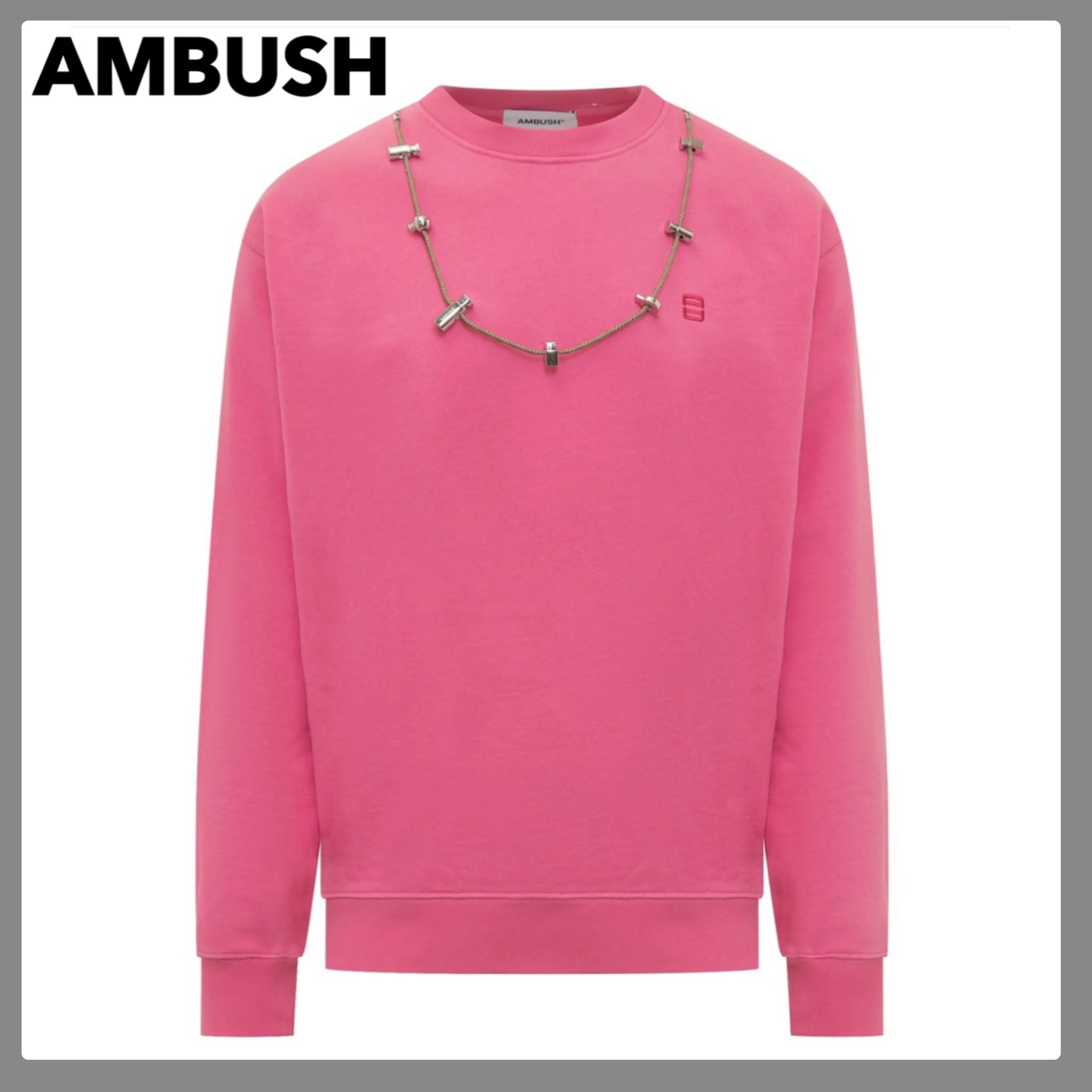 AMBUSH  |Crew Neck Pullovers Unisex Street Style Long Sleeves Plain