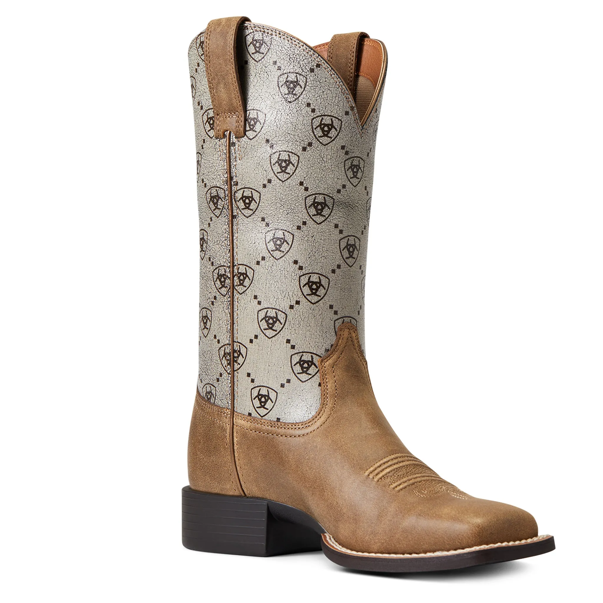 Ariat Women's Brown Ariat Logo Square Toe Boot