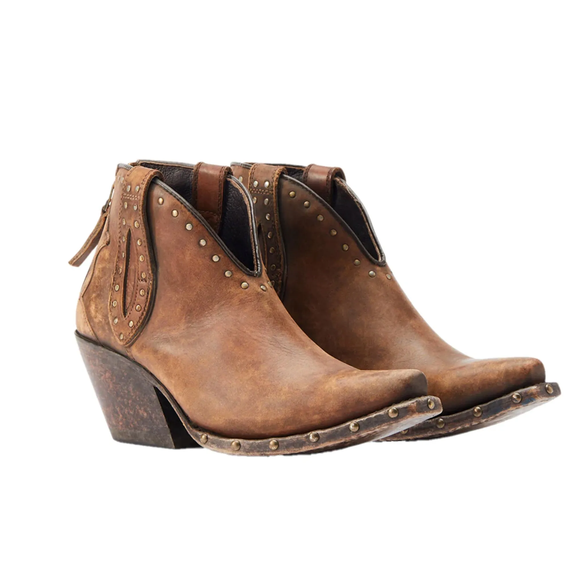 Ariat Women's Distressed Brown Greeley Short Booties