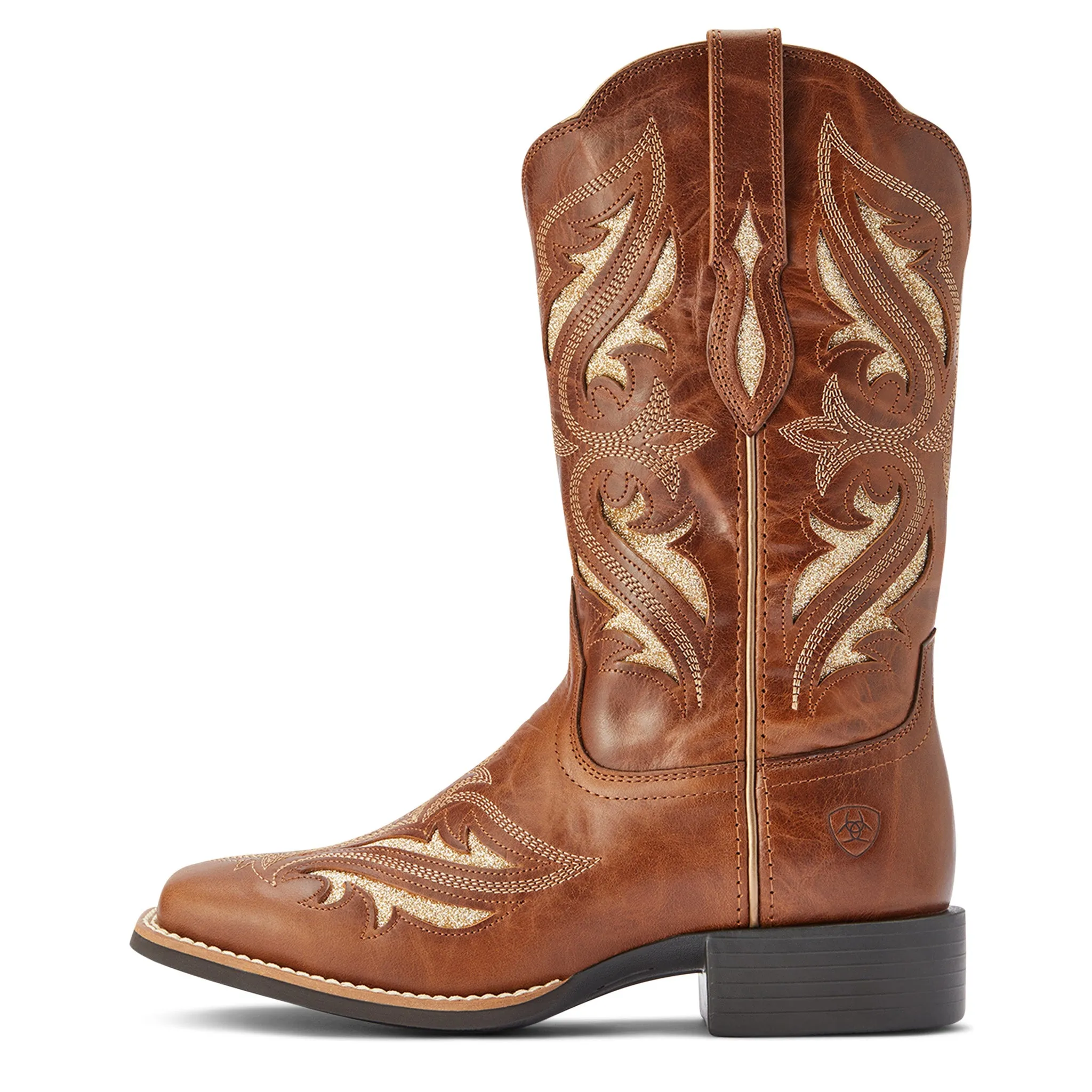 Ariat Women's Round Up Bliss Midday Tan Square Toe