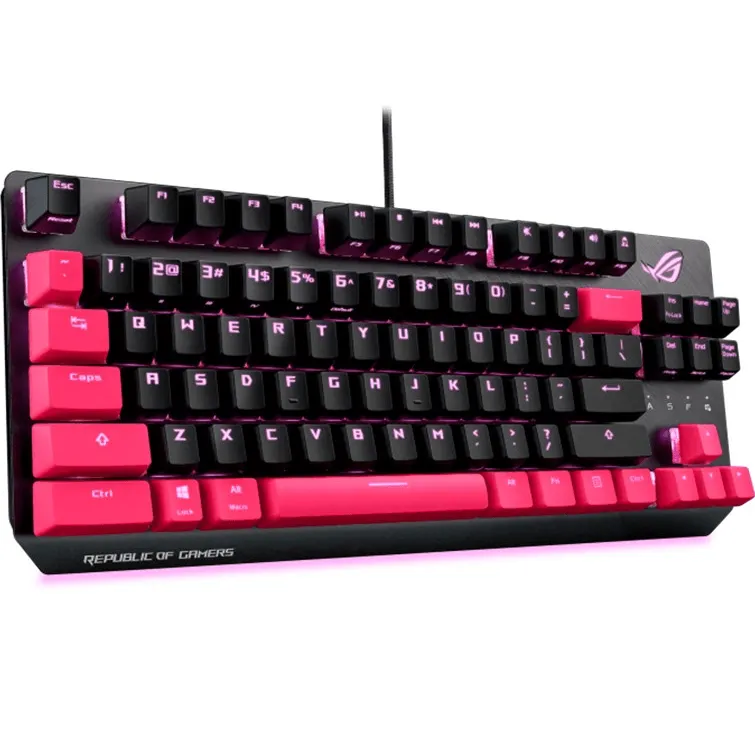 ASUS ROG Strix Scope TKL Compact Gaming Keyboard Electro Punk Pink