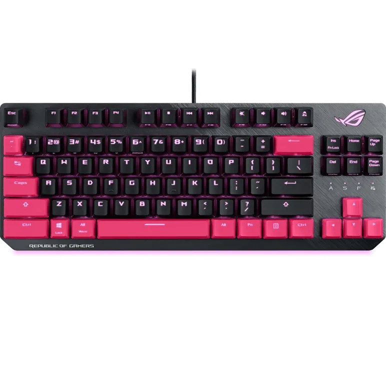 ASUS ROG Strix Scope TKL Compact Gaming Keyboard Electro Punk Pink