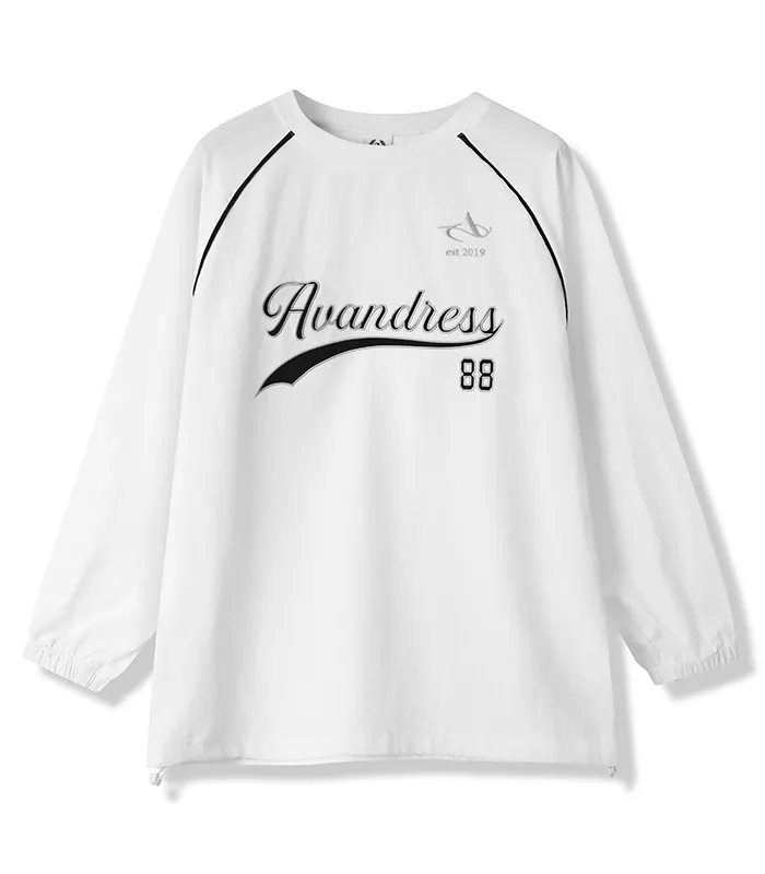 AVANDRESS  |Unisex Street Style Long Sleeves Plain Oversized Logo