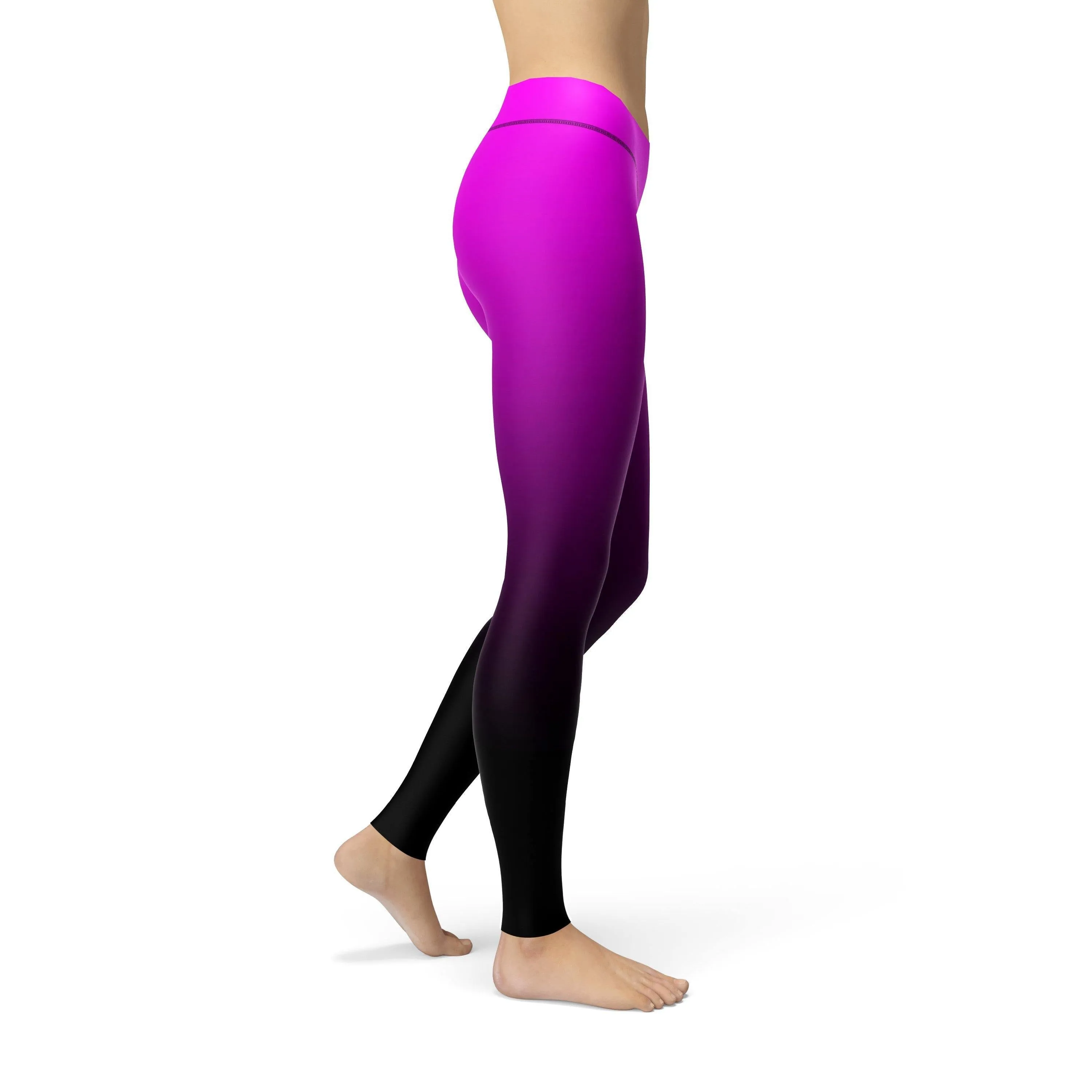 Avery Pink Black Ombre Leggings