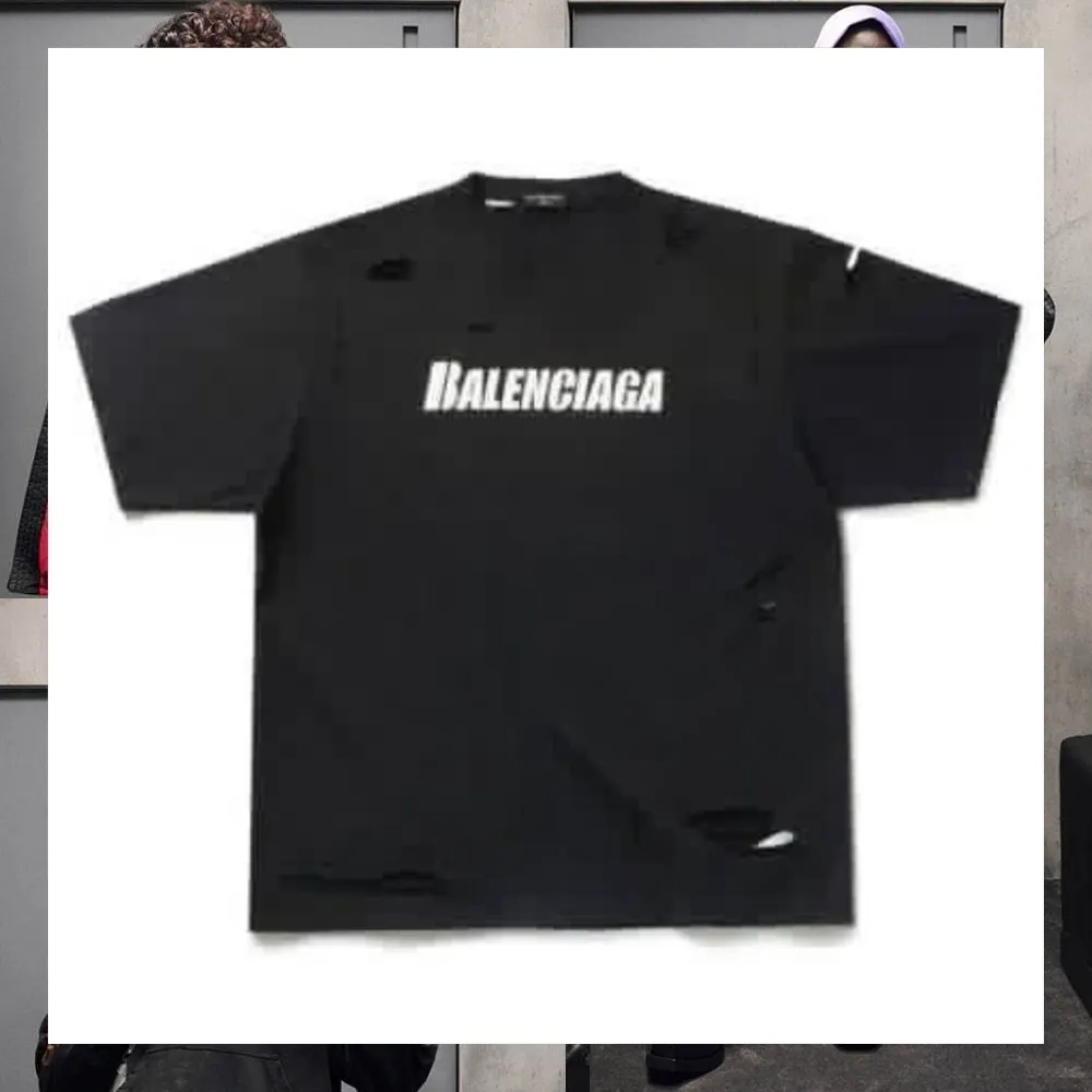 BALENCIAGA  |Crew Neck Pullovers Street Style Plain Cotton Short Sleeves