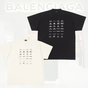 BALENCIAGA  |Crew Neck Pullovers Unisex Street Style U-Neck Plain Cotton