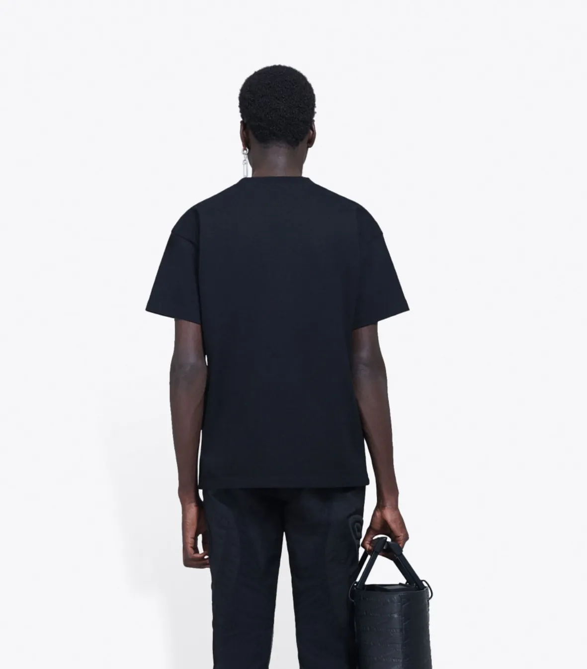 BALENCIAGA  |New Copyright Medium Fit T-Shirt In White Cotton Jersey