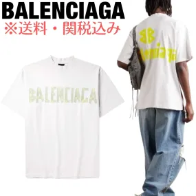 BALENCIAGA  |Pullovers Unisex Street Style Cotton Short Sleeves Oversized