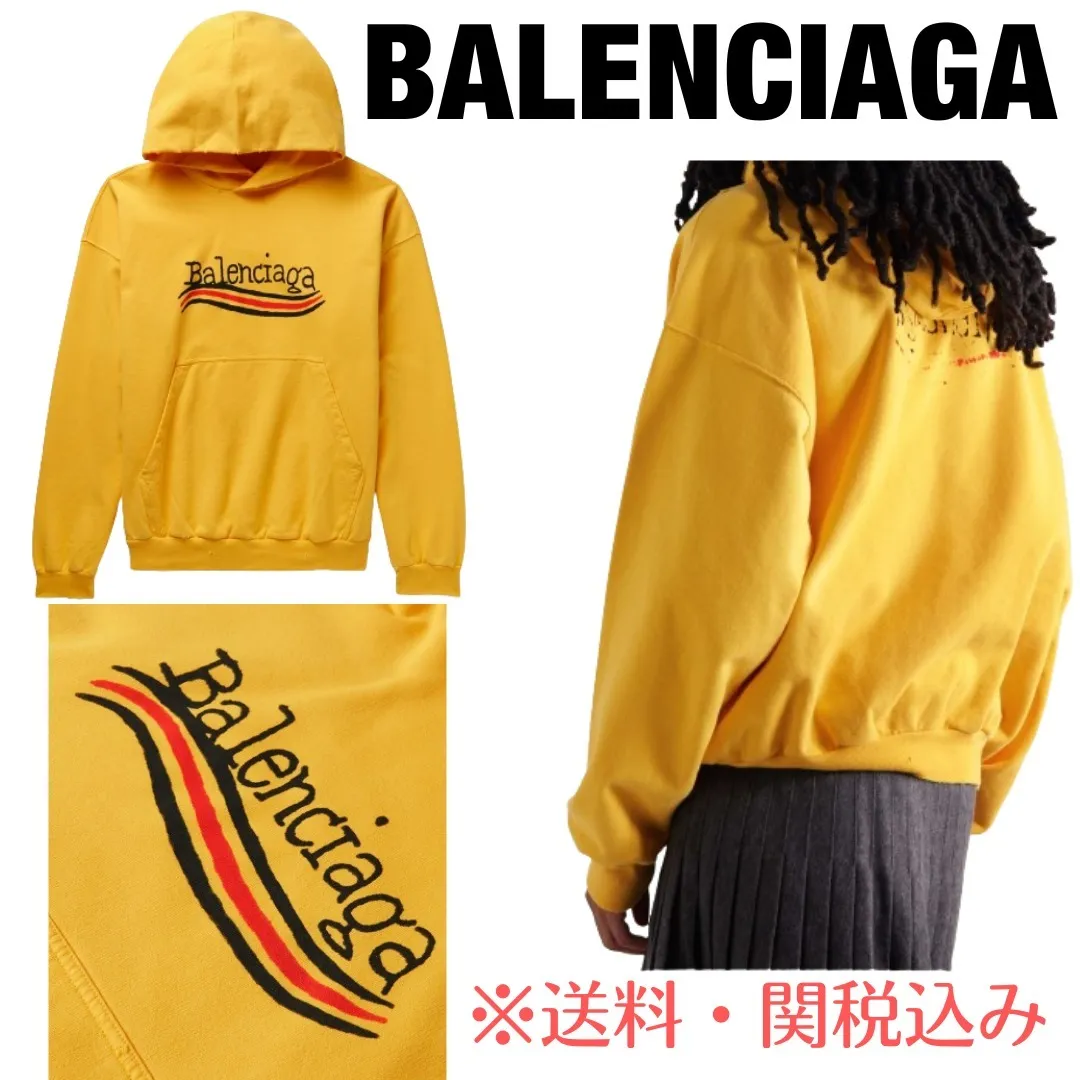 BALENCIAGA  |Pullovers Unisex Street Style Long Sleeves Cotton Oversized