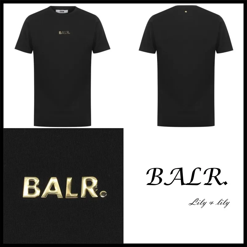 BALR  |Crew Neck Pullovers Unisex Street Style Plain Cotton