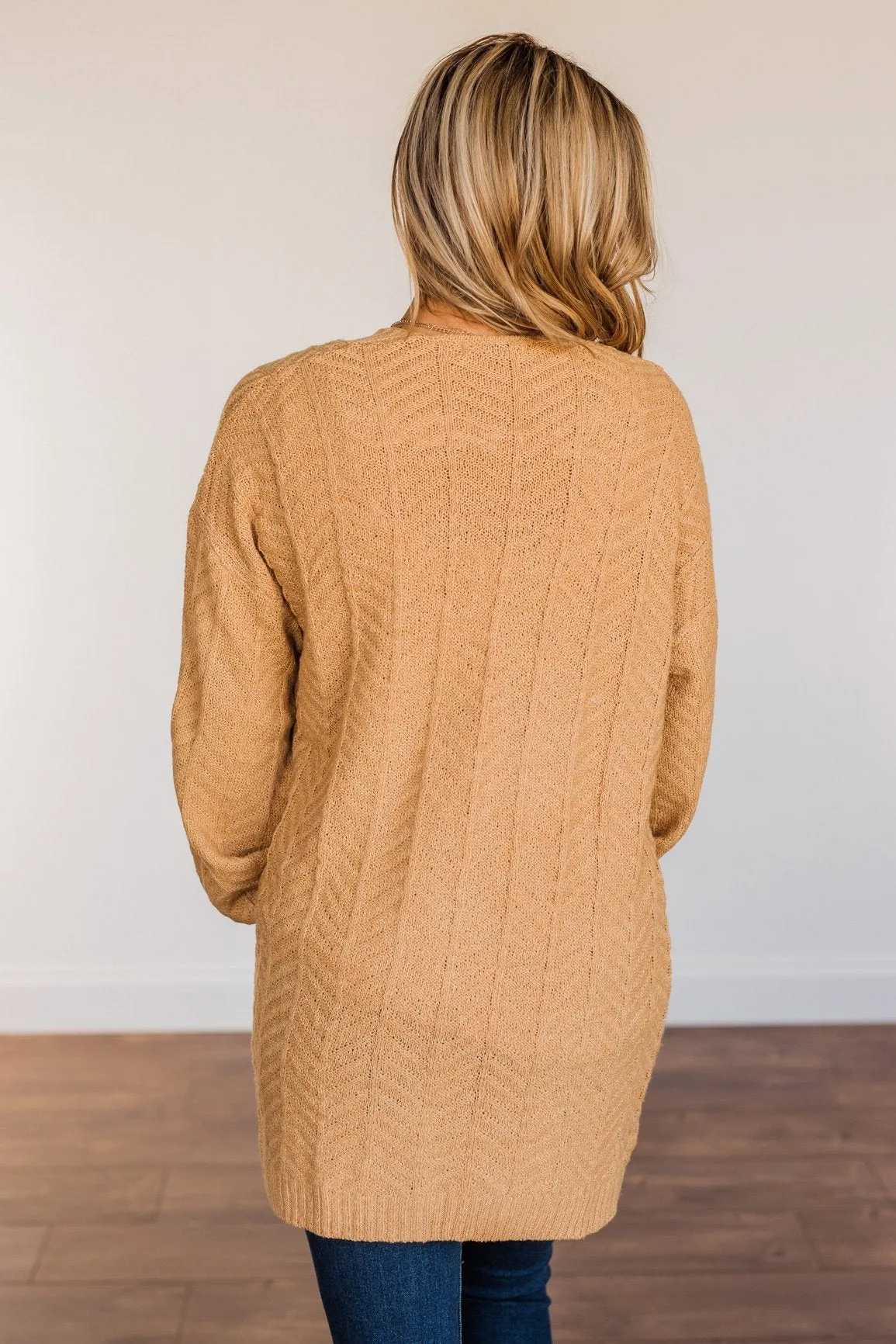 Because You're Mine Knit Cardigan- Camel