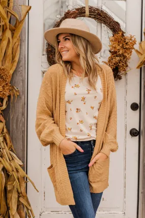 Because You're Mine Knit Cardigan- Camel