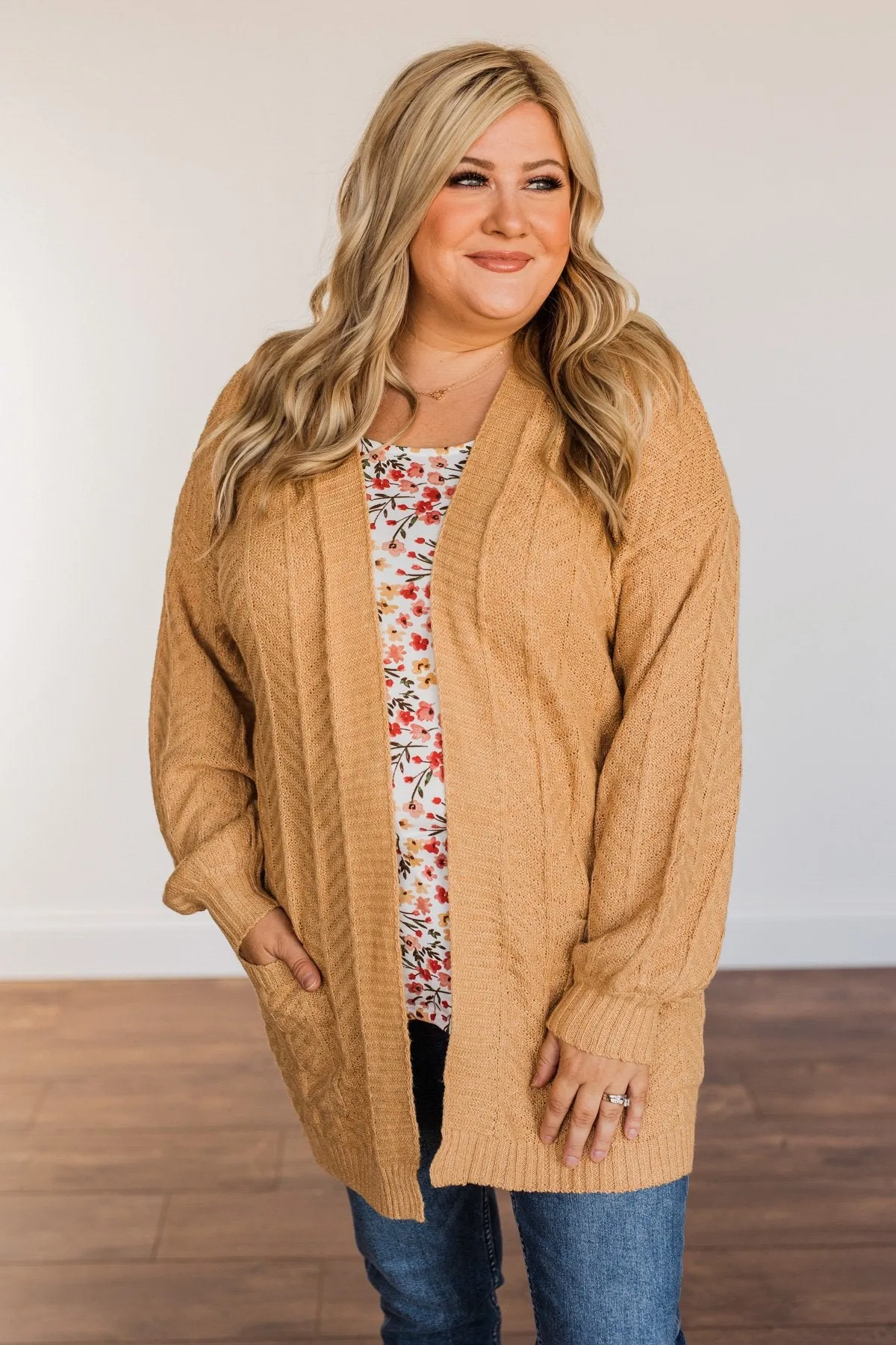 Because You're Mine Knit Cardigan- Camel