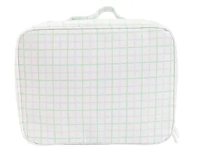 Blue and Green Windowpane Lunchbox