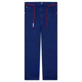 Blue Flared 5 Pocket Trousers - Bluette