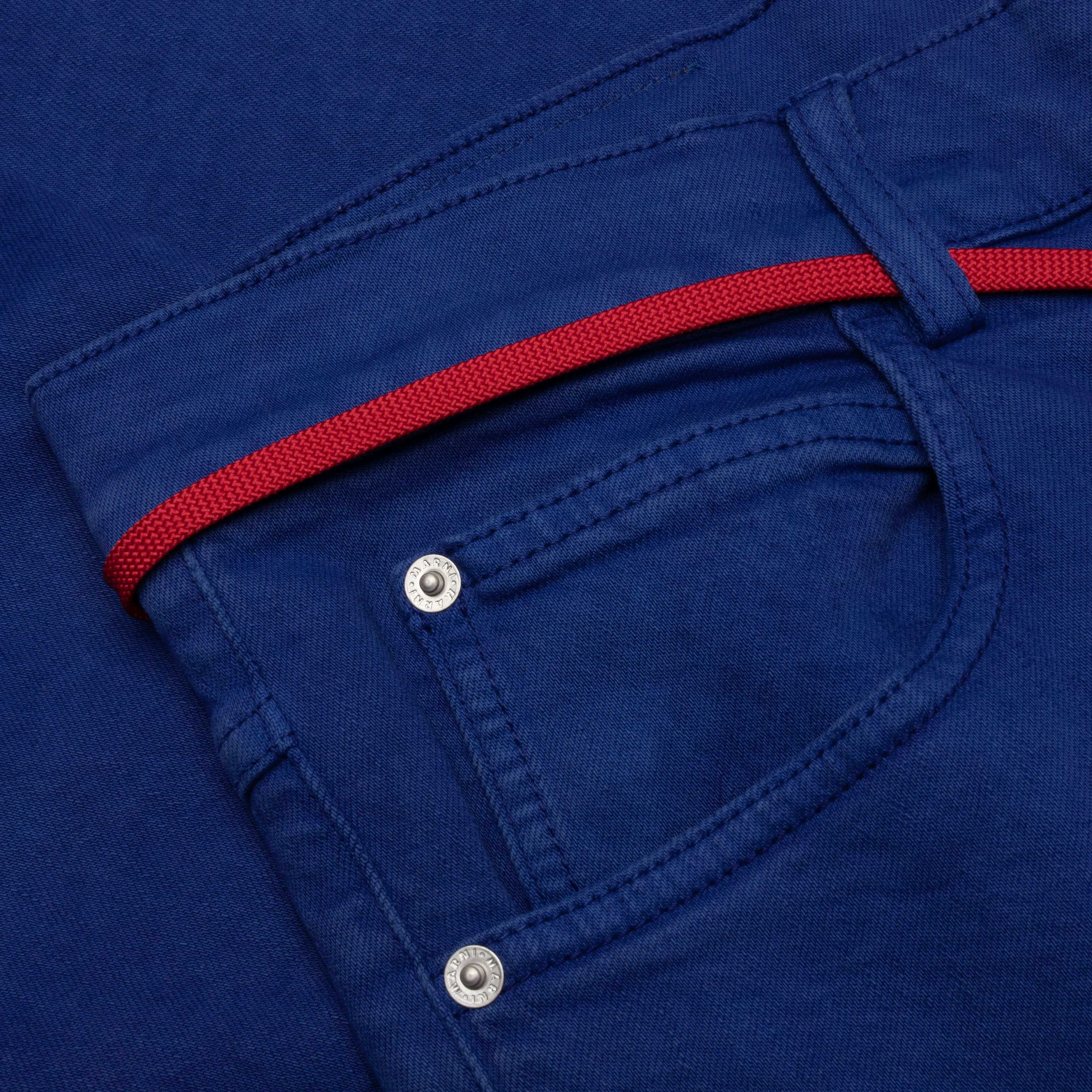 Blue Flared 5 Pocket Trousers - Bluette