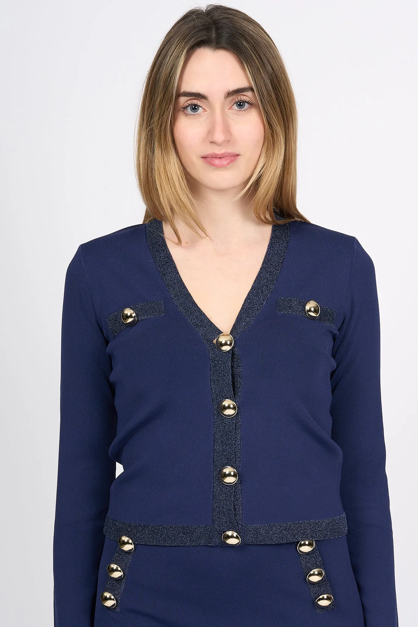 Blugirl Cardigan in Maglia Blu Donna