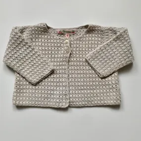 Bonpoint Stone Crochet cardigan: 12 Months