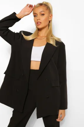 Boxy Oversized Double Breasted Dad Blazer