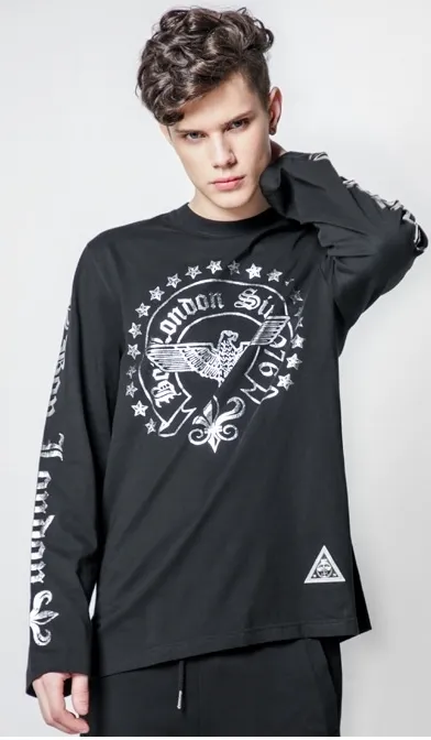 BOY LONDON  |Pullovers Unisex Studded Street Style U-Neck Long Sleeves