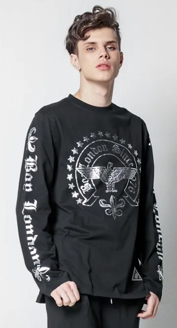 BOY LONDON  |Pullovers Unisex Studded Street Style U-Neck Long Sleeves