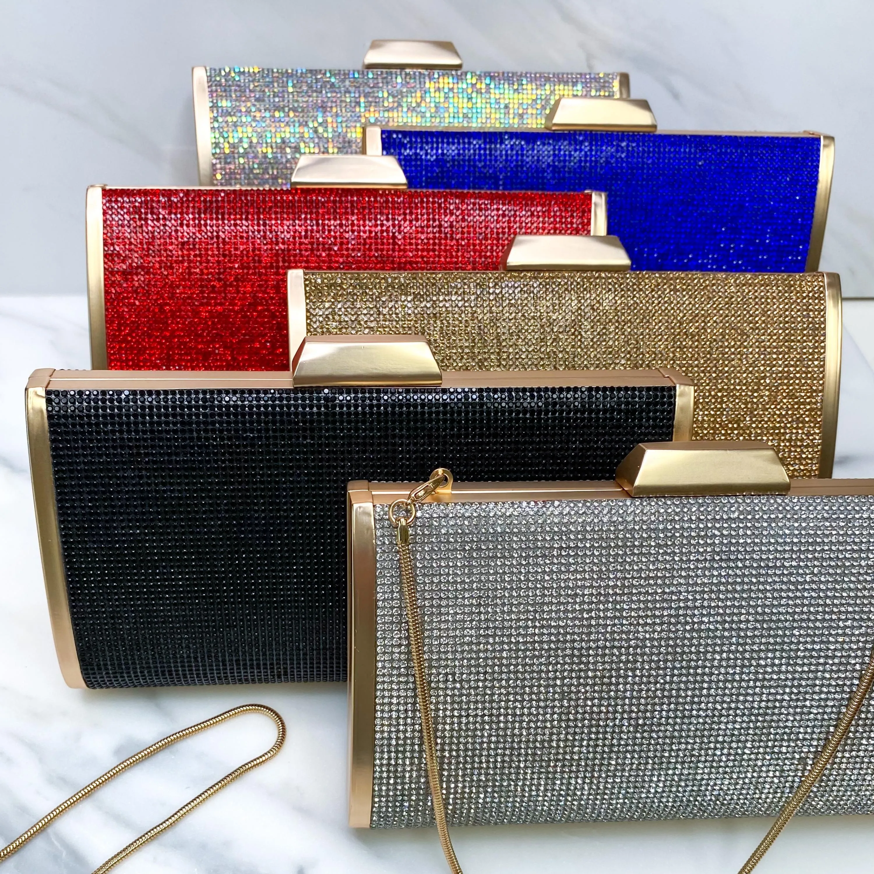 Brynlee AB Rhinestone Clutch