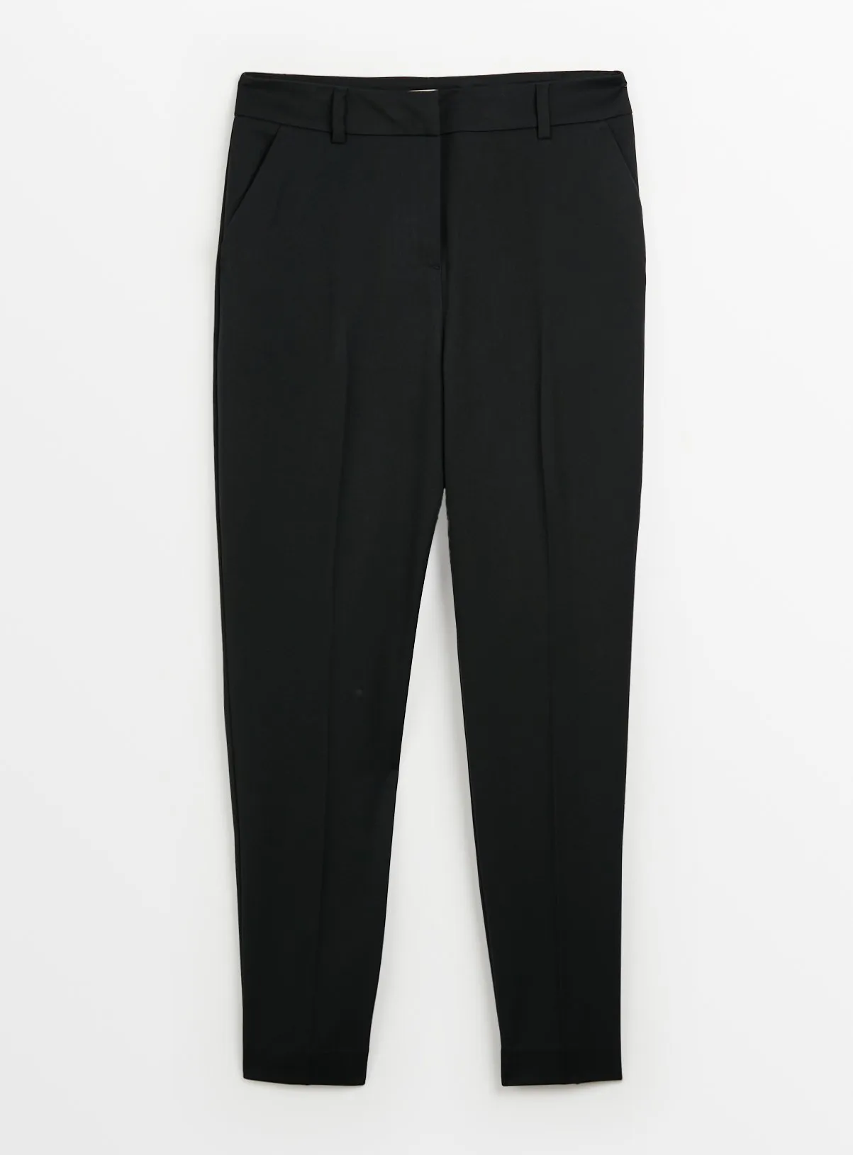 Buy Black Tapered Trousers 12S | Trousers | Tu