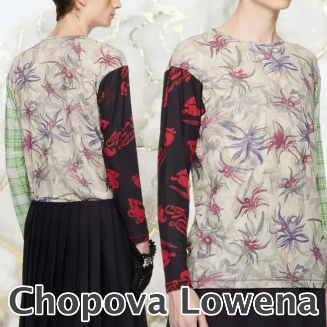 Chopova Lowena  |Crew Neck Nylon Street Style Long Sleeves