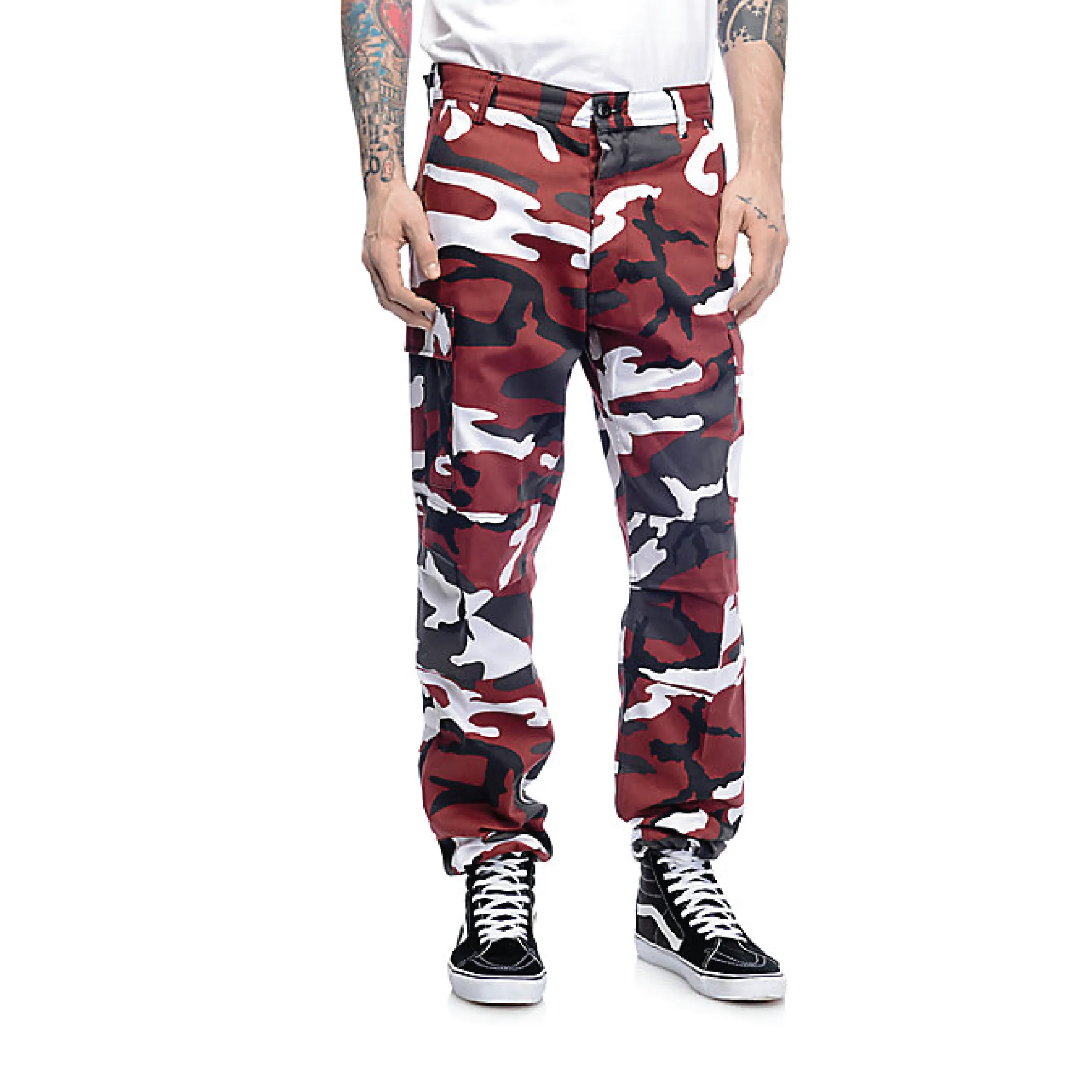 Color Camo Tactical BDU Pant : Red Camo