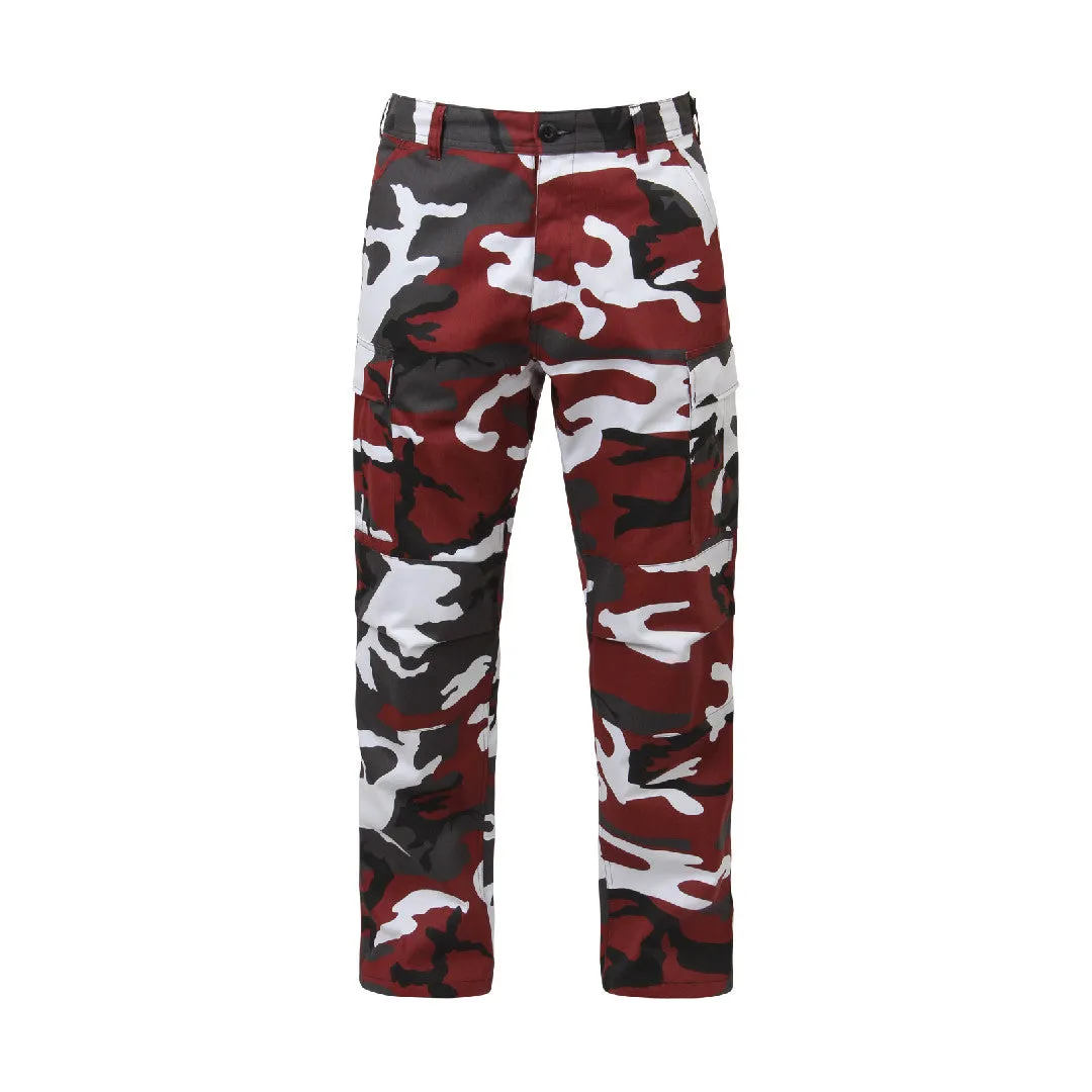 Color Camo Tactical BDU Pant : Red Camo