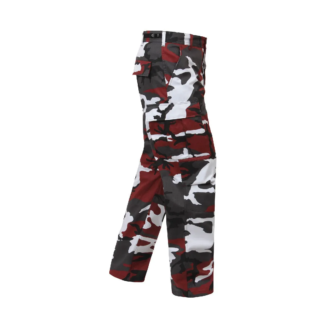 Color Camo Tactical BDU Pant : Red Camo