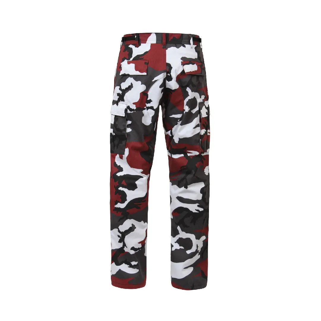 Color Camo Tactical BDU Pant : Red Camo