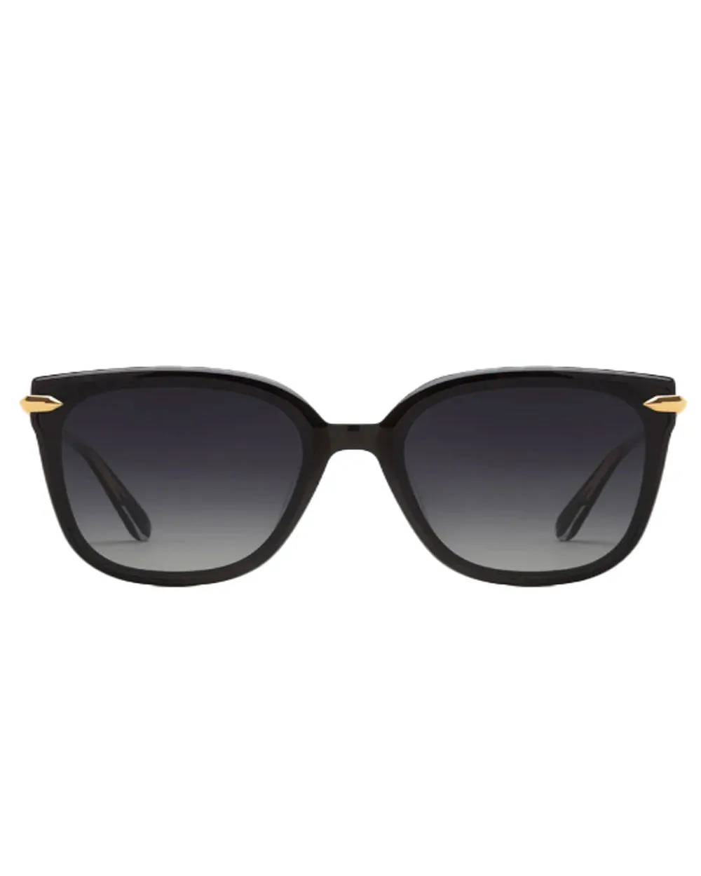 Dede Nylon Sunglasses in Black Crystal 24K