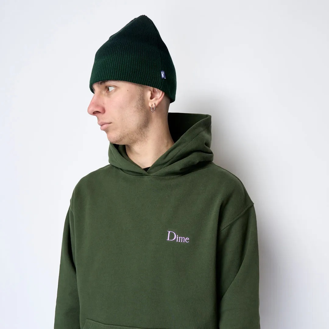 Dime - Classic Small Logo Hoodie (Forest Green)