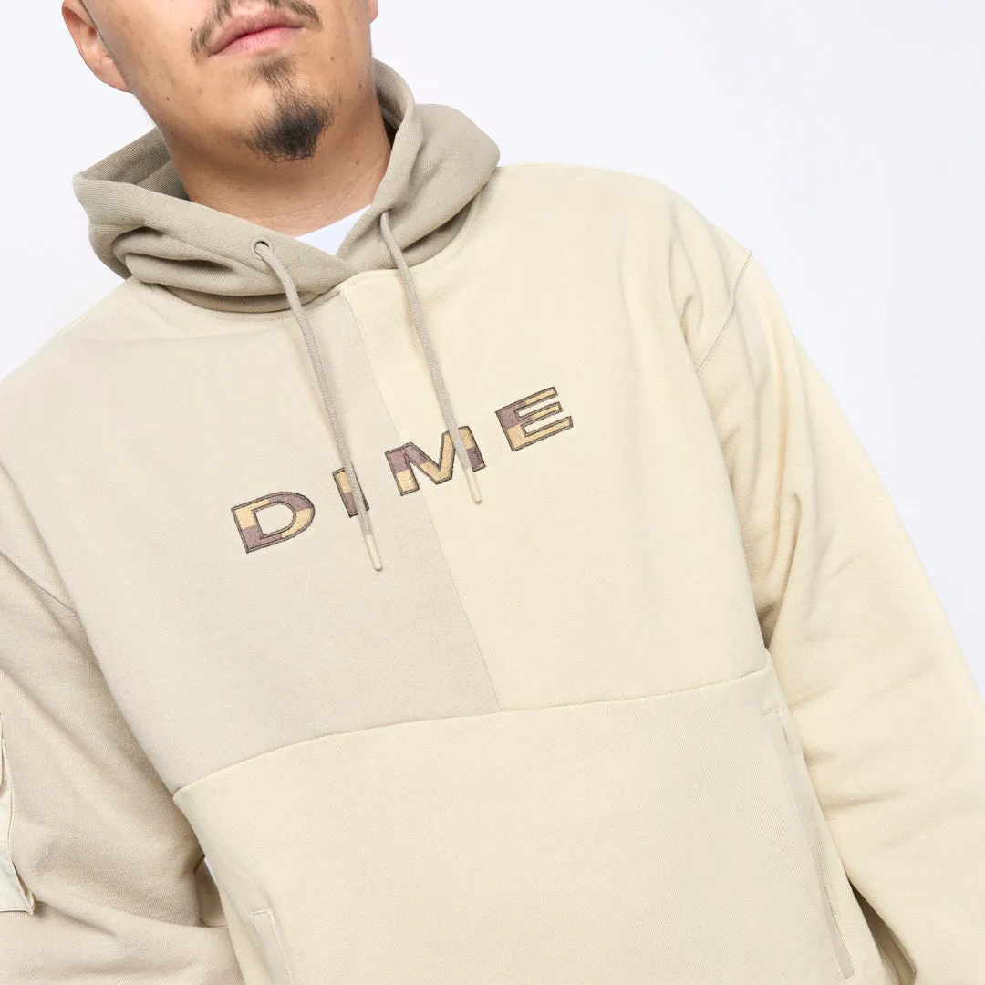 Dime MTL - 3 Tone Split Hoodie (Sand)