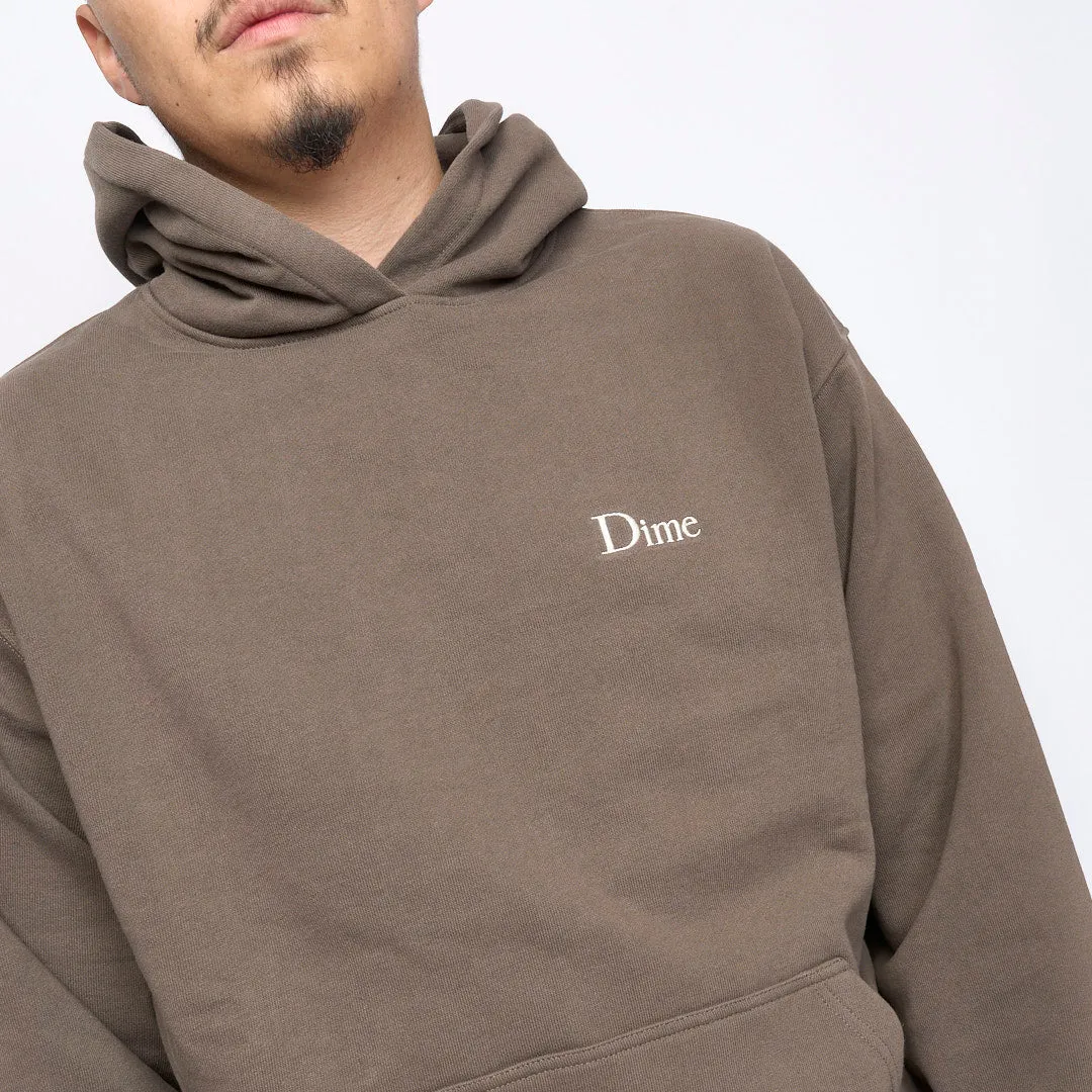 Dime MTL - Dime Classic Small Logo Hoodie (Driftwood)