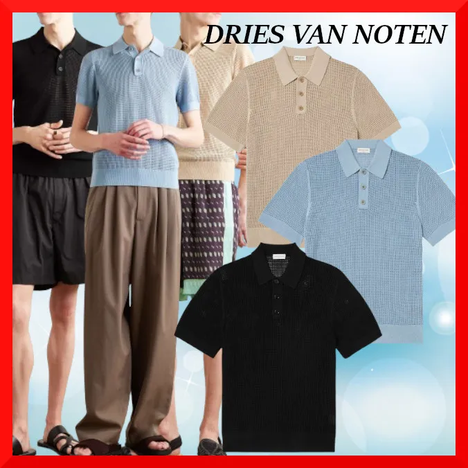 Dries Van Noten  |Pullovers Street Style Plain Short Sleeves Bridal Logo