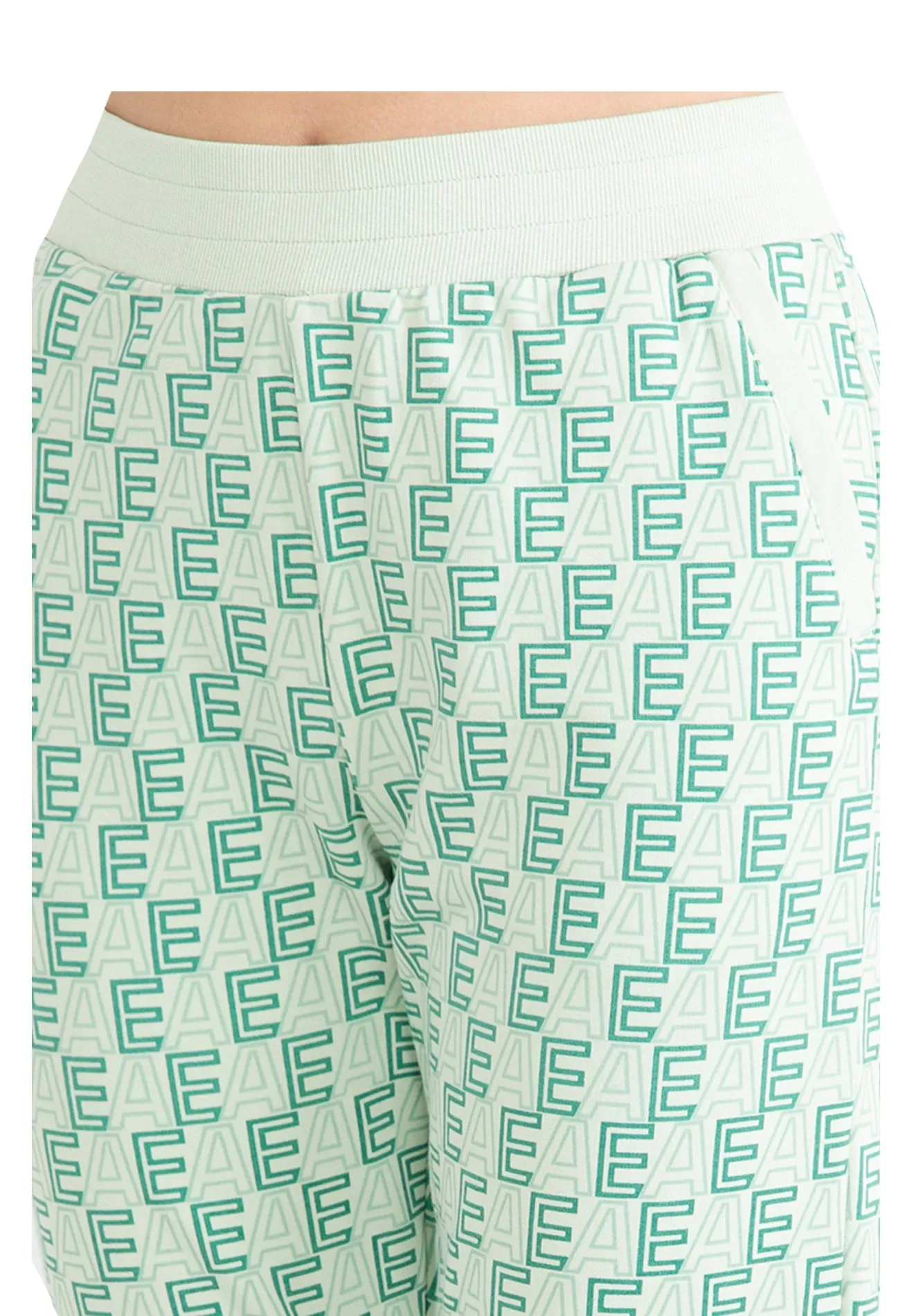 ELLE Active All-Over Logo Monogram Jogger Pants