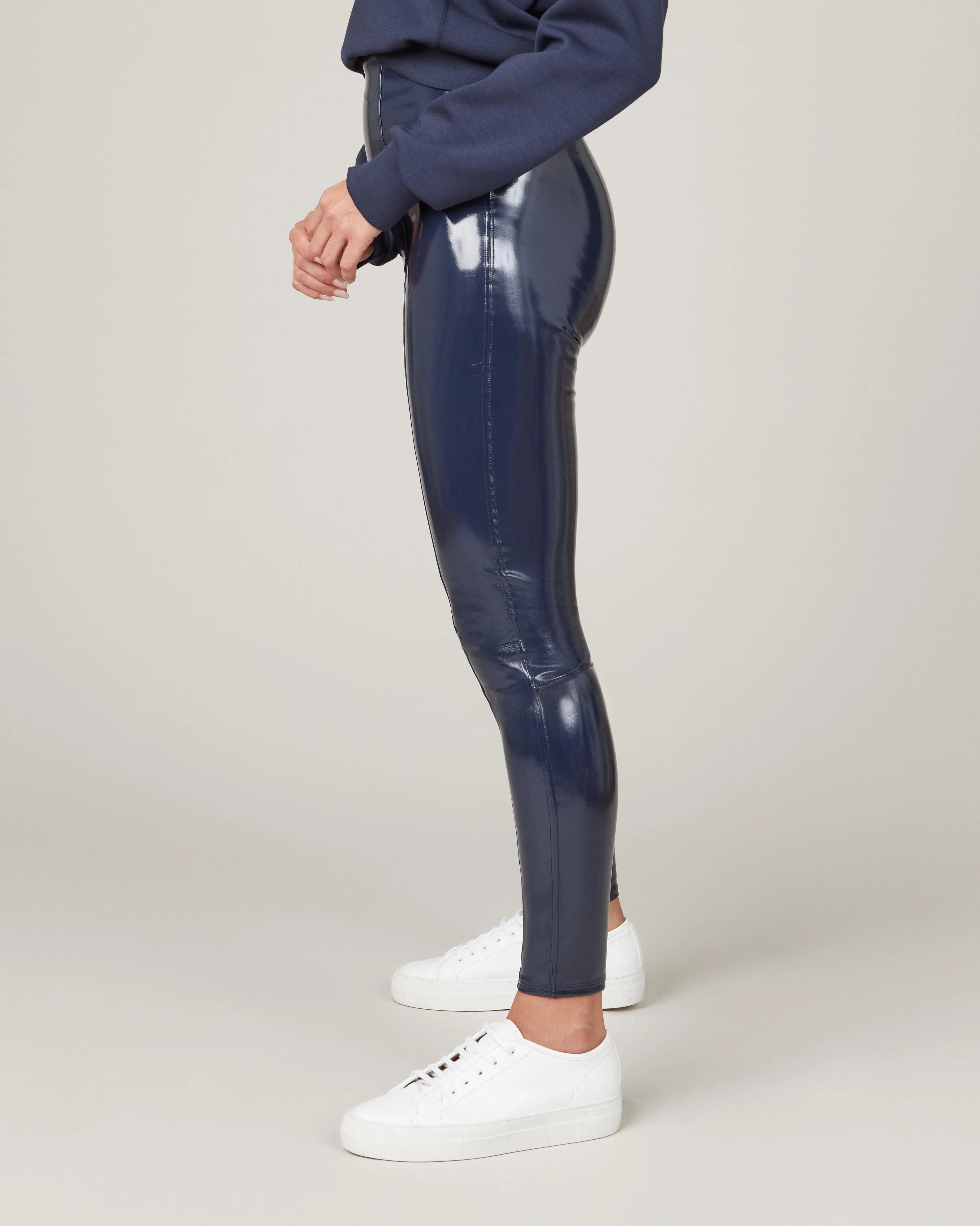 Faux Patent Leather Leggings