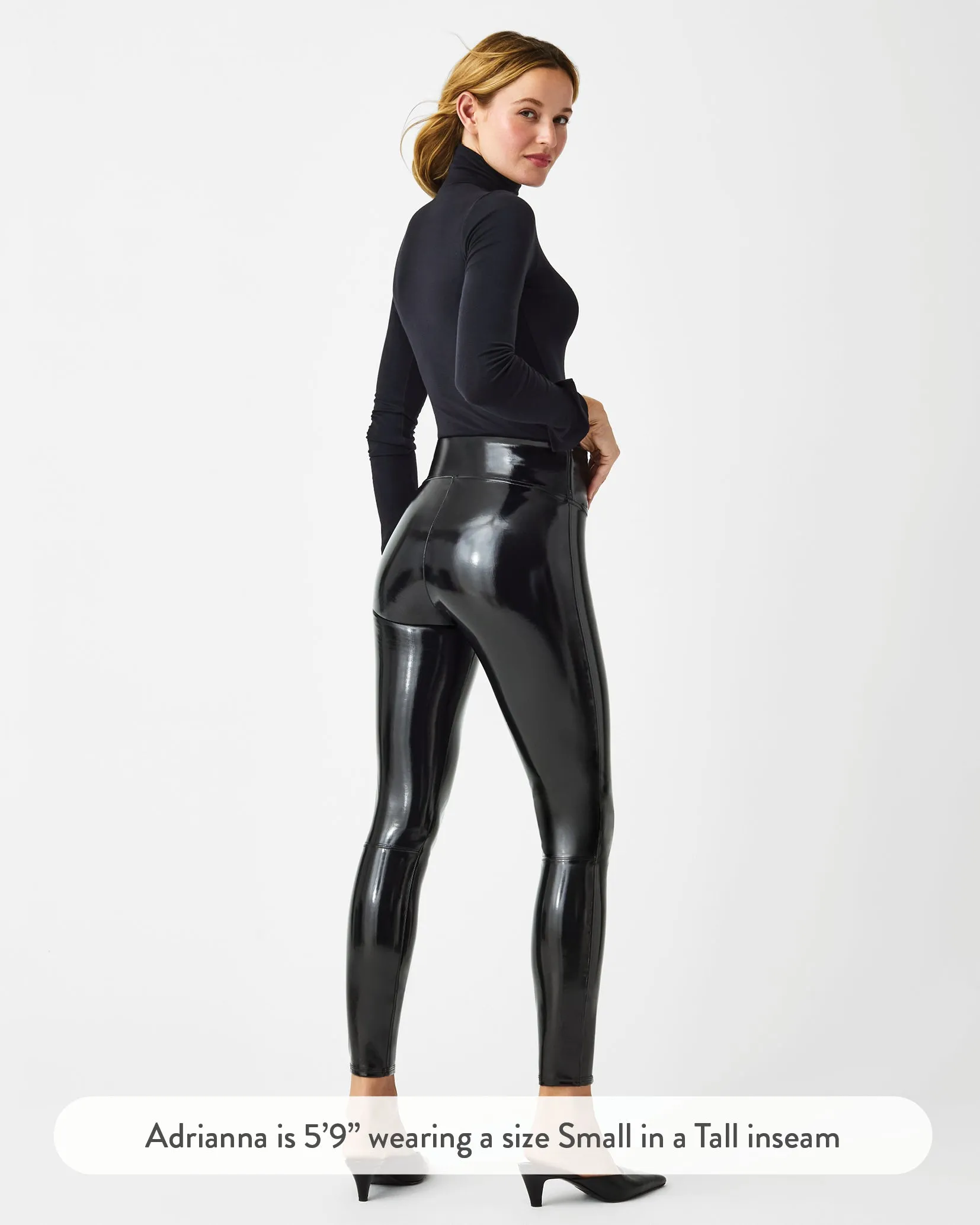 Faux Patent Leather Leggings