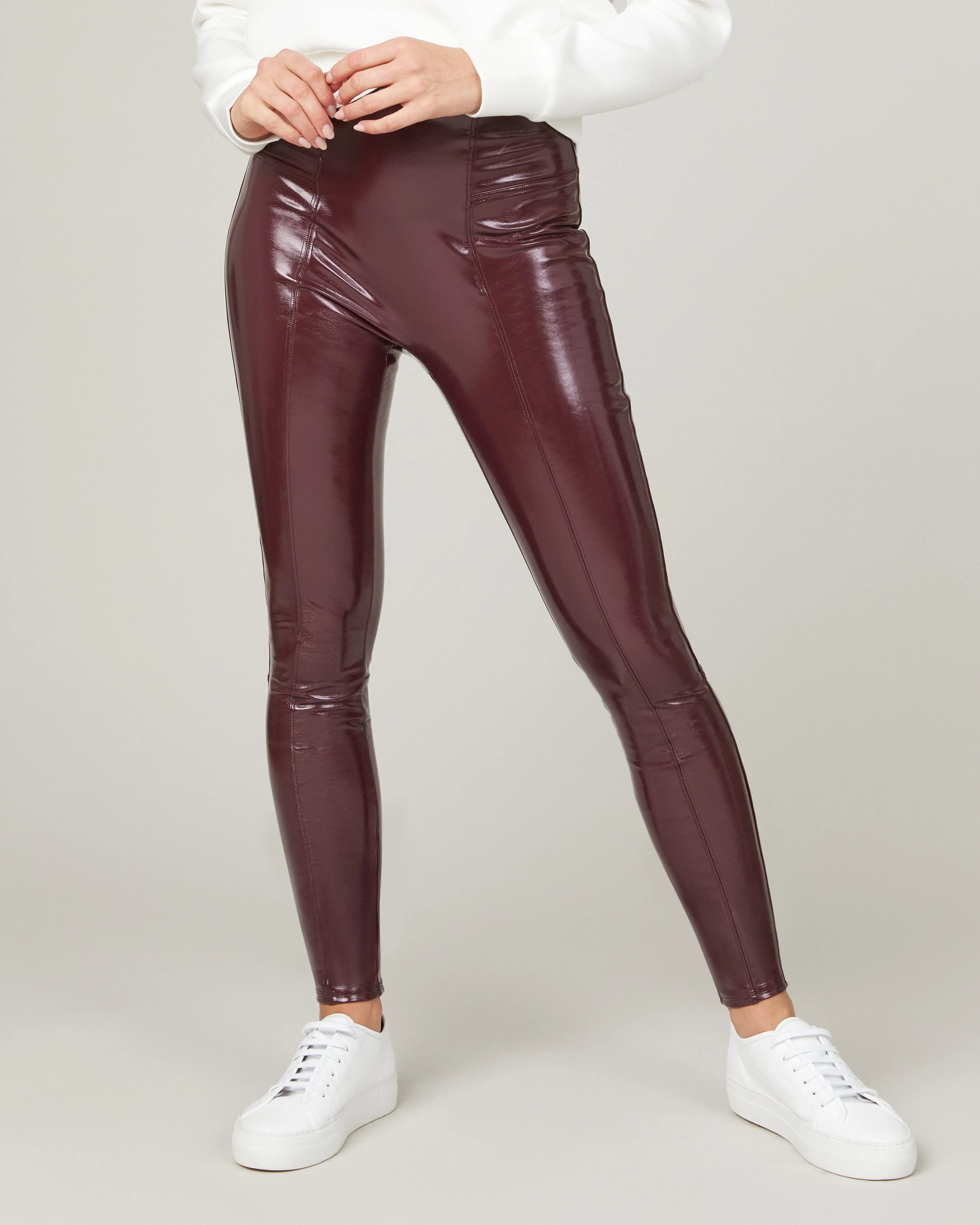 Faux Patent Leather Leggings