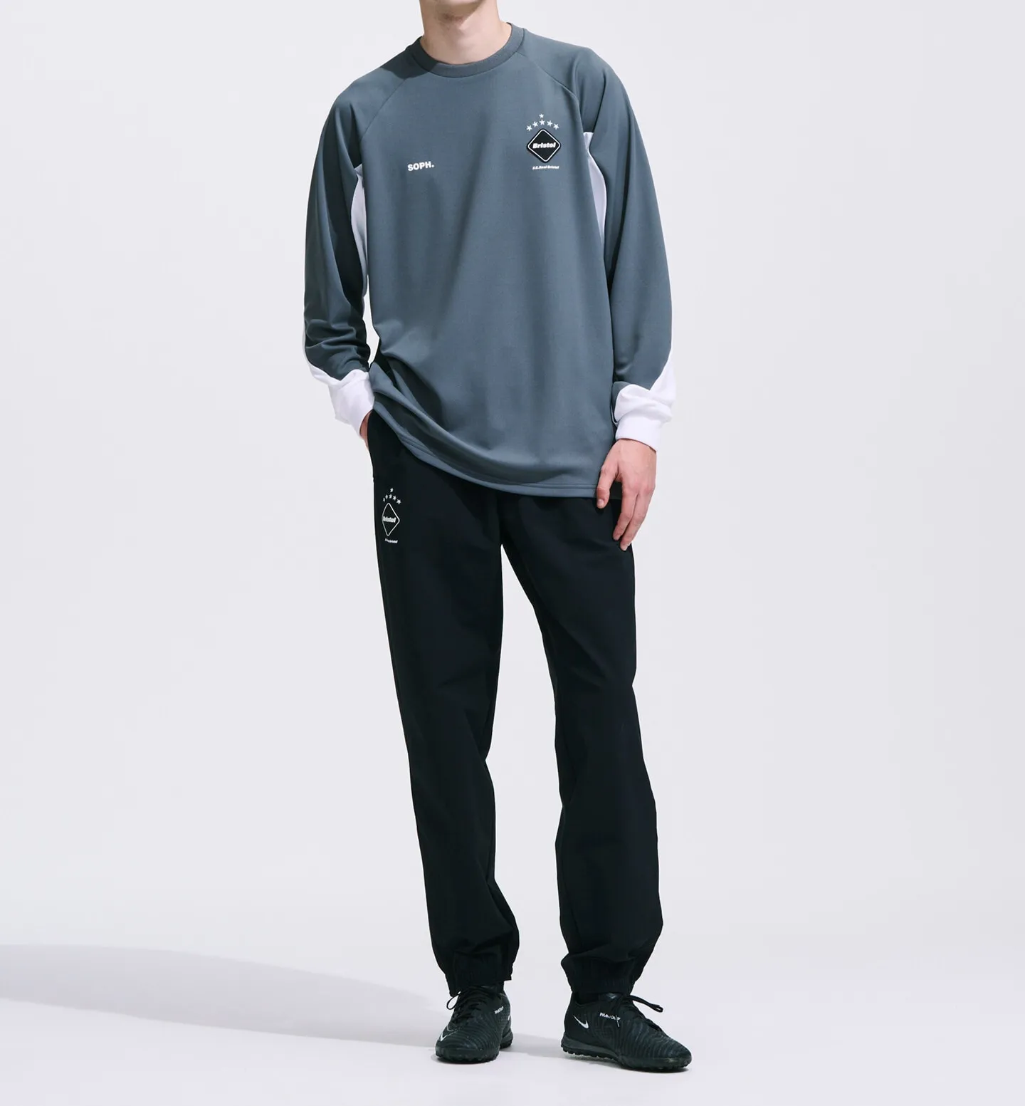 F.C.Real Bristol  |Crew Neck Pullovers Street Style Long Sleeves Plain